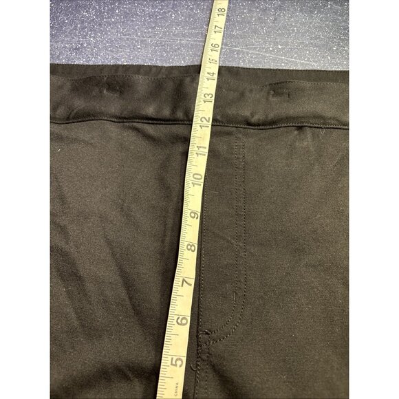 Lane Bryant Wide Leg Trousers Black Stretch Elastic Waist Pockets Sz 30/32 - Picture 7 of 9